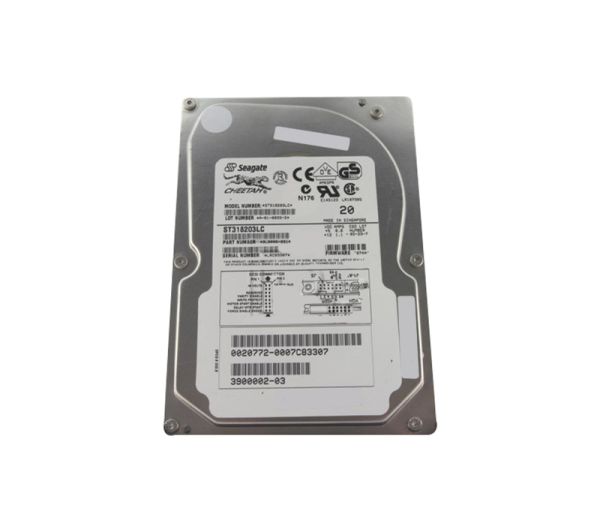 390-0002-02 Sun 18.2GB 10000RPM Ultra-160 SCSI LVD Hot-Pluggable 80-Pin 3.5-inch Hard Drive