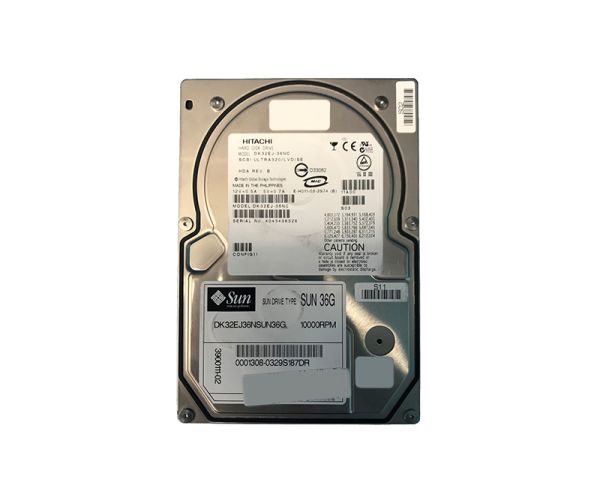 390-0111-04 Sun 36.4GB 10000RPM Ultra-320 SCSI LVD Hot-Pluggable 80-Pin 3.5-inch Hard Drive