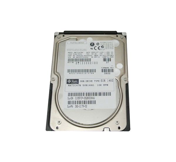 390-0178 Sun 146GB 10000RPM Ultra-320 SCSI LVD Hot-Pluggable 80-Pin 3.5-inch Hard Drive