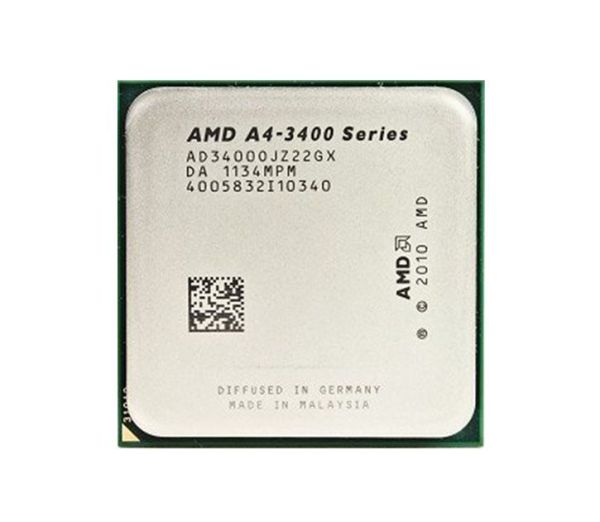 AD3400OJZ22GX AMD A4-3400 Dual-core (2 Core) 2.7GHz 1MB L2 Cache Socket FM1 Processor