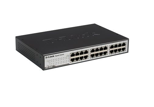 DES-1210-28P D-Link 24-Port 10/100/1000 (PoE) Managed Gigabit Ethernet Switch with 4 Gigabit SFP Ports Rack-Mountable