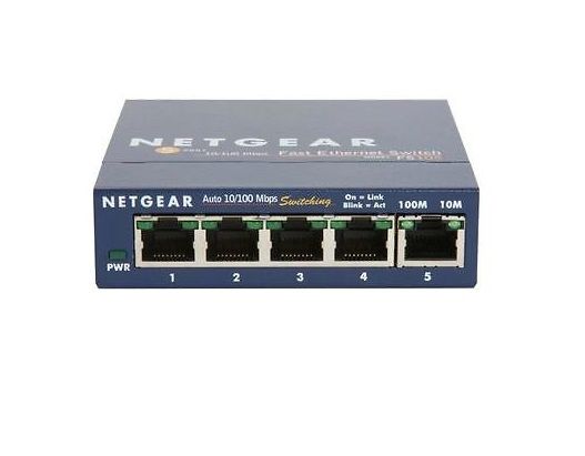 FS105NA Netgear 5-Port 10/100Base-TX Fast Ethernet Switch