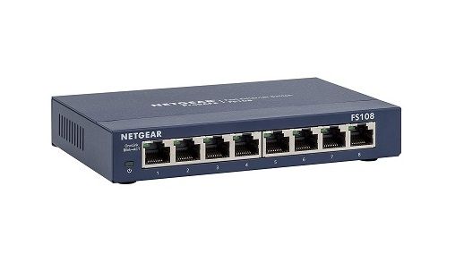 FS108PNA Netgear 8-Ports 10/100 (PoE) Fast Ethernet Switch
