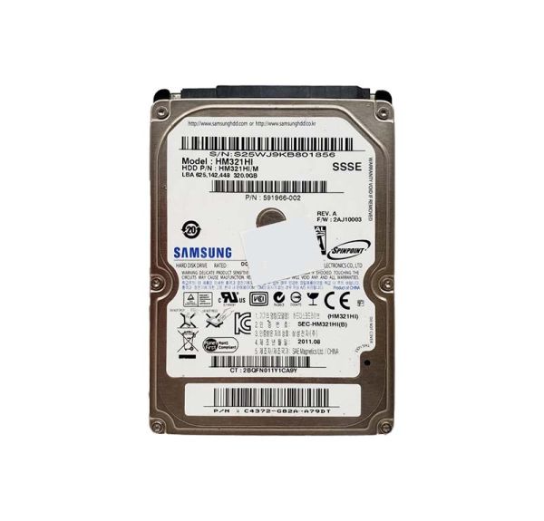 HM321HI Samsung Spinpoint M7E 320GB 5400RPM SATA 3Gb/s 8MB Cache 2.5-inch Hard Drive