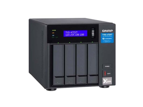 TVS-472XT-PT-4G QNAP 4 Bays NAS Tower Ethernet LAN Black